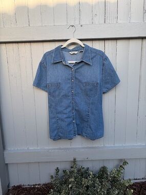 Vintage Eddie Bauer Blue Denim Shirt